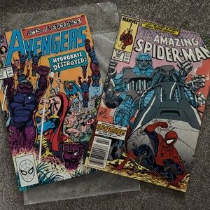 Vintage Marvel The Amazing Spider-Man and Avengers Comic Books
